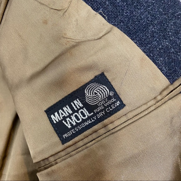 Nordstrom Vintage Broadmoor & Pike Gray Wool Blazer - Picture 9 of 10